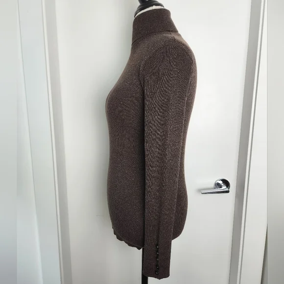 Retro Rollneck Rib Sweater Top - Picture 6 of 10